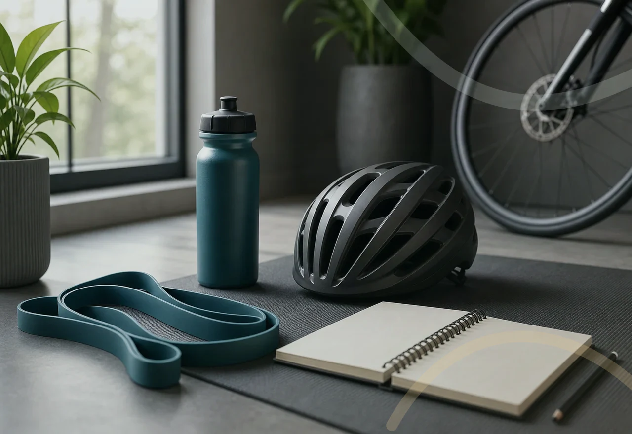 Sportovní pomůcky pro přípravu rekreační cyklistiky